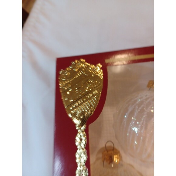 Rauch "The VICTORIA COLLECTION" Glass Christmas Ornaments w/ Gold Glitter 4 Pcs. - Picture 5 of 6